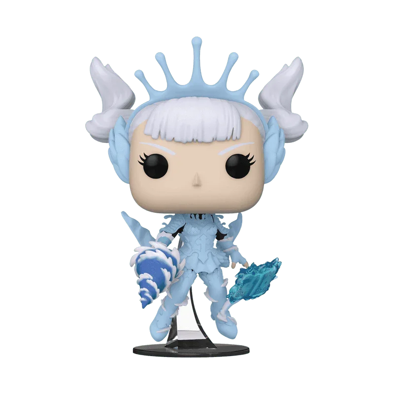 Black Clover Funko Pop Noelle Silva in Originalverpackung, je 9 cm Vinylfiguren auf weissem Hintergrund.