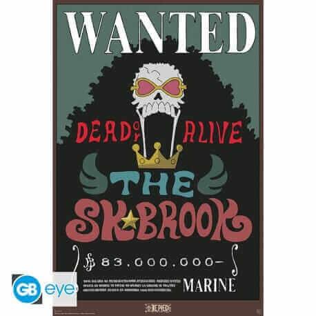 One Piece Poster - Wanted Brook | Hochwertiger Glanzdruck - AnimeGo