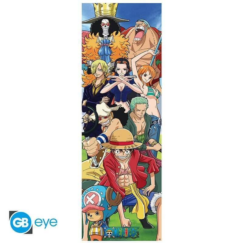 One Piece Türposter – Straw Hat Pirates | Roulé Filmé | 53 x 158 cm - AnimeGo