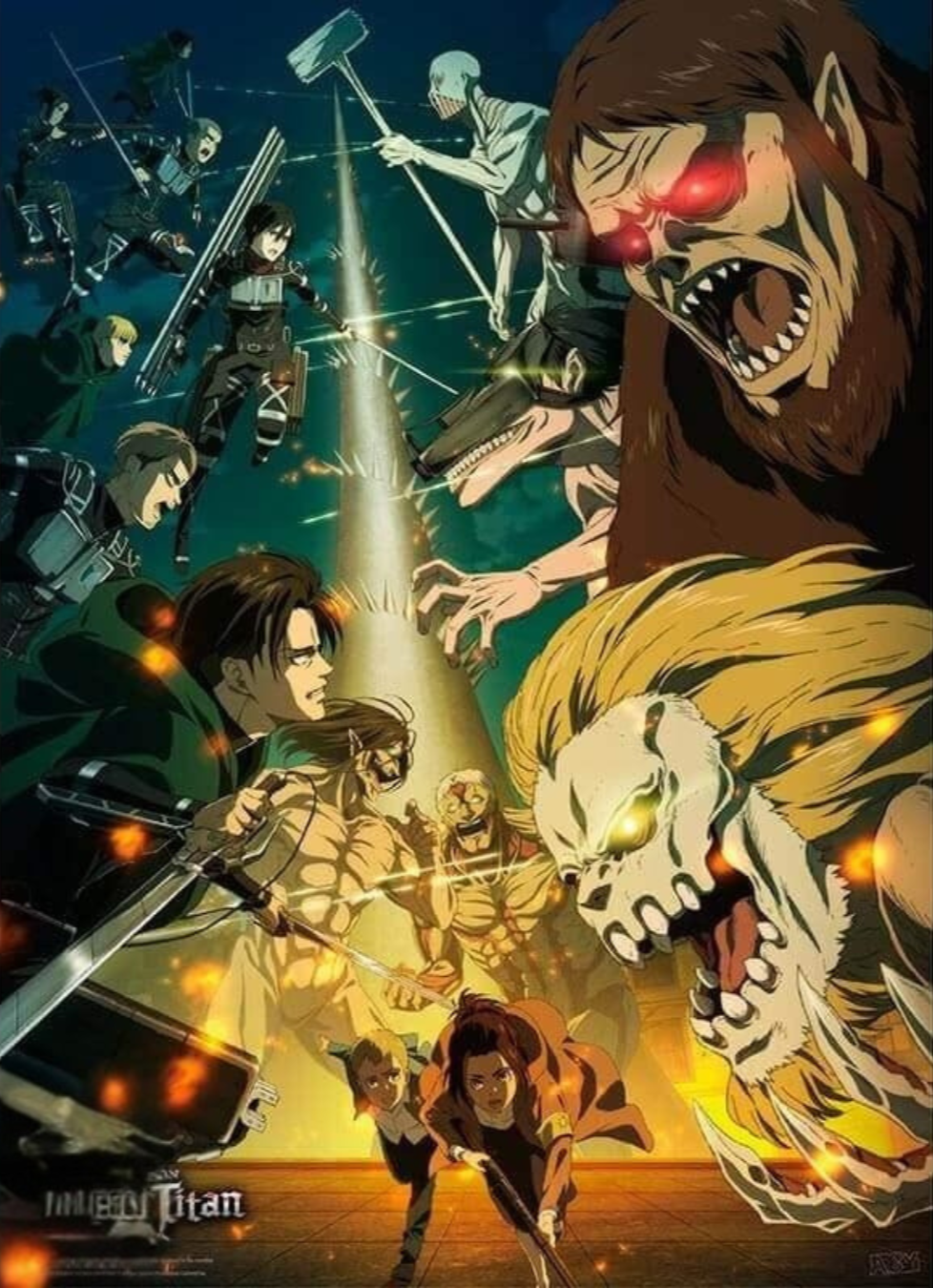 Attack on Titan Chibi-Poster – Paradis vs. Mahr - AnimeGo