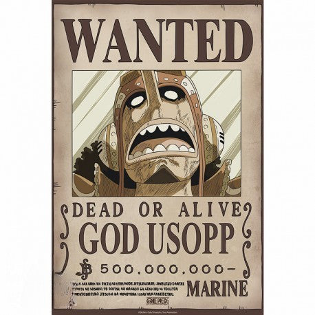 One Piece Poster - Wanted Usopp Wano | 52 x 38 cm - Glanzdruck - AnimeGo