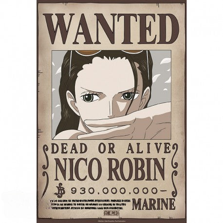 One Piece Poster - Wanted Nico Robin Wano | 52 x 38 cm - Premiumdruck - AnimeGo