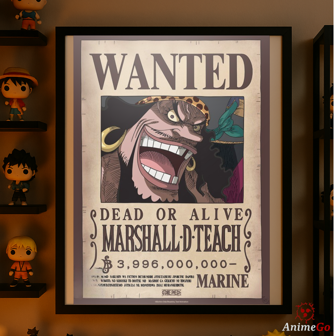Blackbeard (Wano) – Wanted Poster (52 × 38 cm)