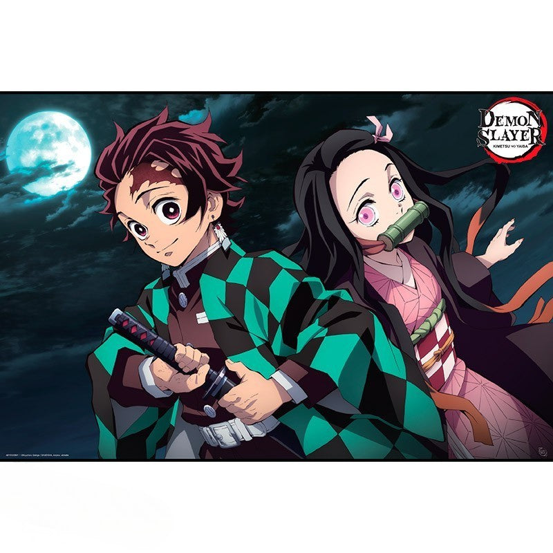 Demon Slayer Poster – Tanjiro und Nezuko | 91,5 x 61 cm - AnimeGo
