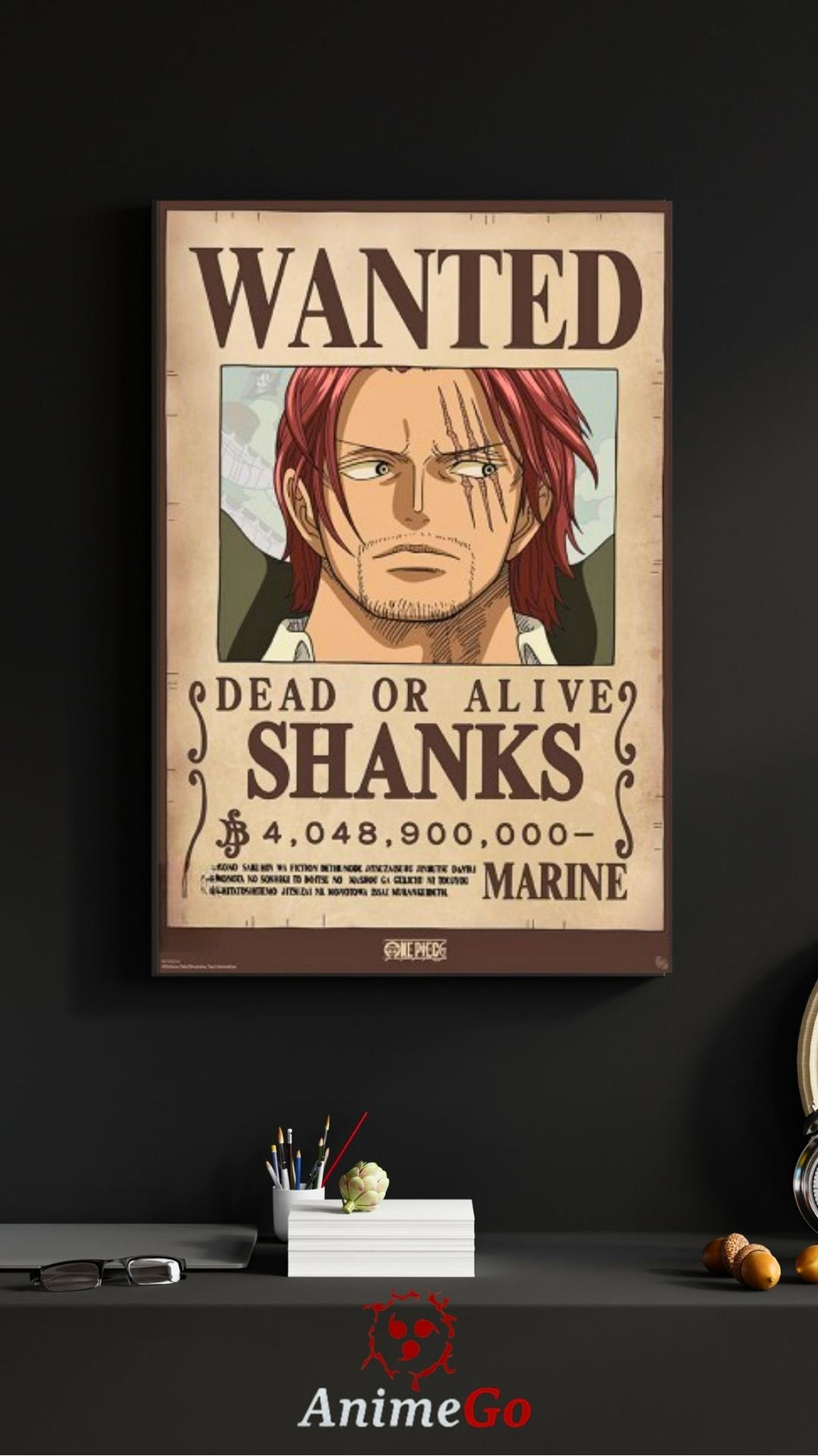 Wanted Shanks Wano Poster - One Piece 