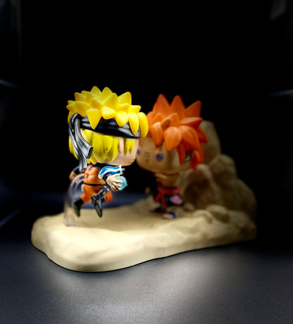 Funko Pop! Moment: Pain vs. Naruto Vinylfigur – epischer Kampf aus Naruto Shippuden. Perspektive von Naruto Hinten.