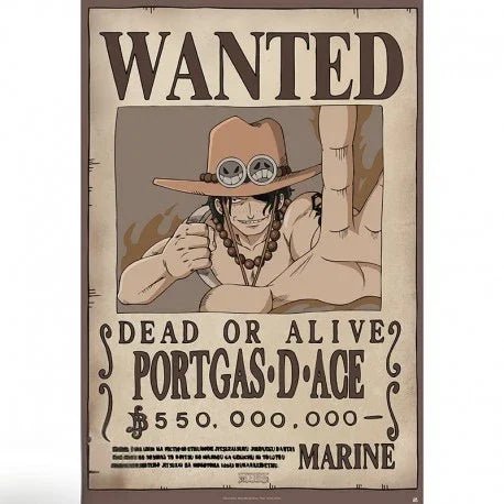 Ace – Wanted Poster (2 Größen) - AnimeGo