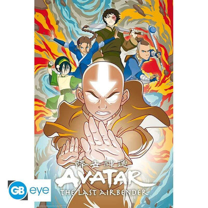 Avatar Aang Poster – Meisterung der Elemente 91,5 x 61 cmcmCollectiblesAnime,Avatar,Dekoration,Geschenkidee,PosterAnimeGo