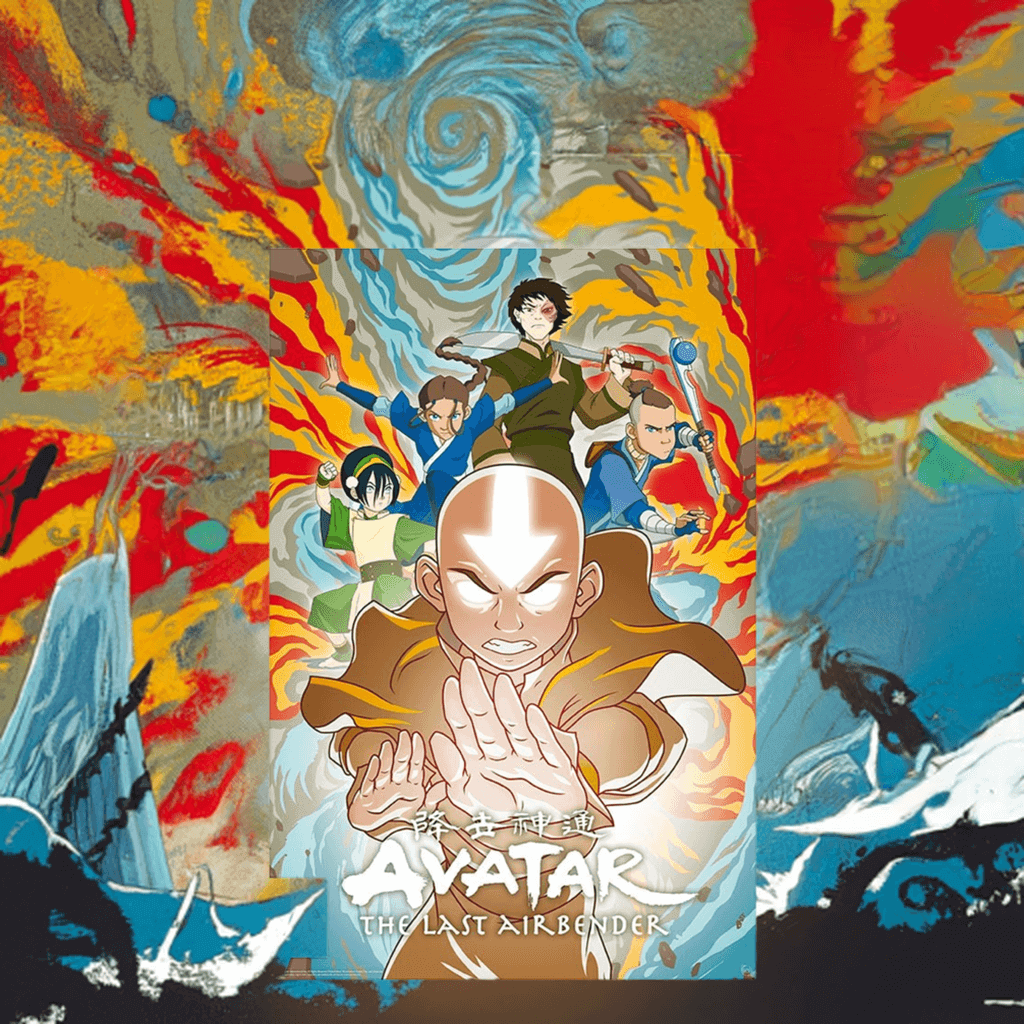 Avatar Aang Poster – Meisterung der Elemente 91,5 x 61 cmcmCollectiblesAnime,Avatar,Dekoration,Geschenkidee,PosterAnimeGo