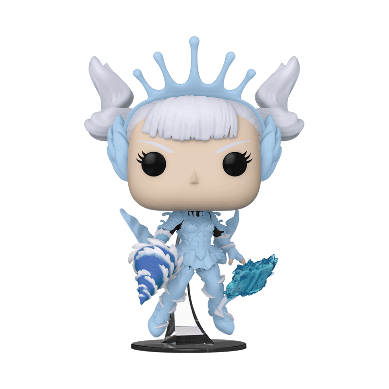 Black Clover Funko Pop Noelle Silva in Originalverpackung, je 9 cm Vinylfiguren auf weissem Hintergrund.