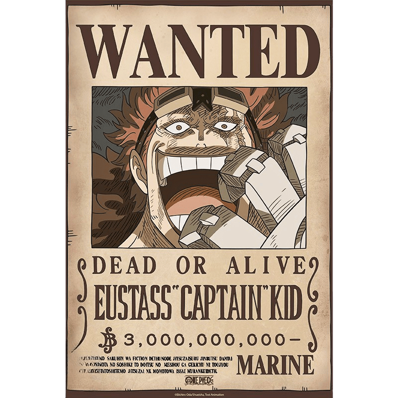 Eustass Kid (Wano) – Wanted Poster (52 × 38 cm) - AnimeGo