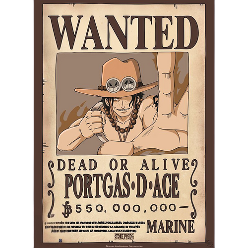 Ace – Wanted Poster (2 Größen)