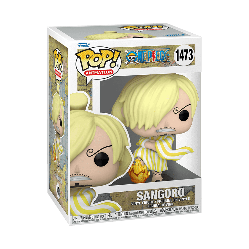 Funko Pop! One Piece – Sanji Wano Outfit Vinylfigur (9 cm) in Fensterbox