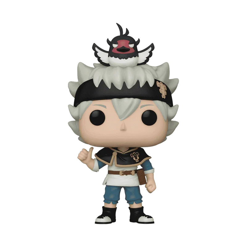 Asta mit Nero Funko Pop Figur aus Black Clover – 9 cm groß, in Fensterbox.