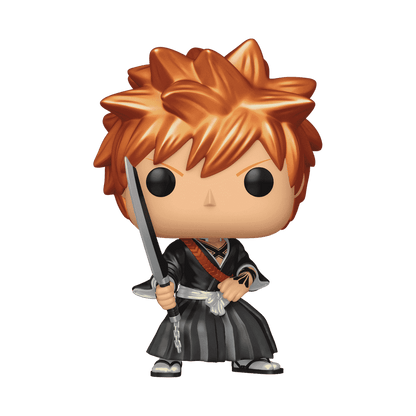 Funko Pop! Bleach – Ichigo Kurosaki Chase Variante, 9 cm Vinylfigur mit Chance auf Chase-Variante für Sammler.

