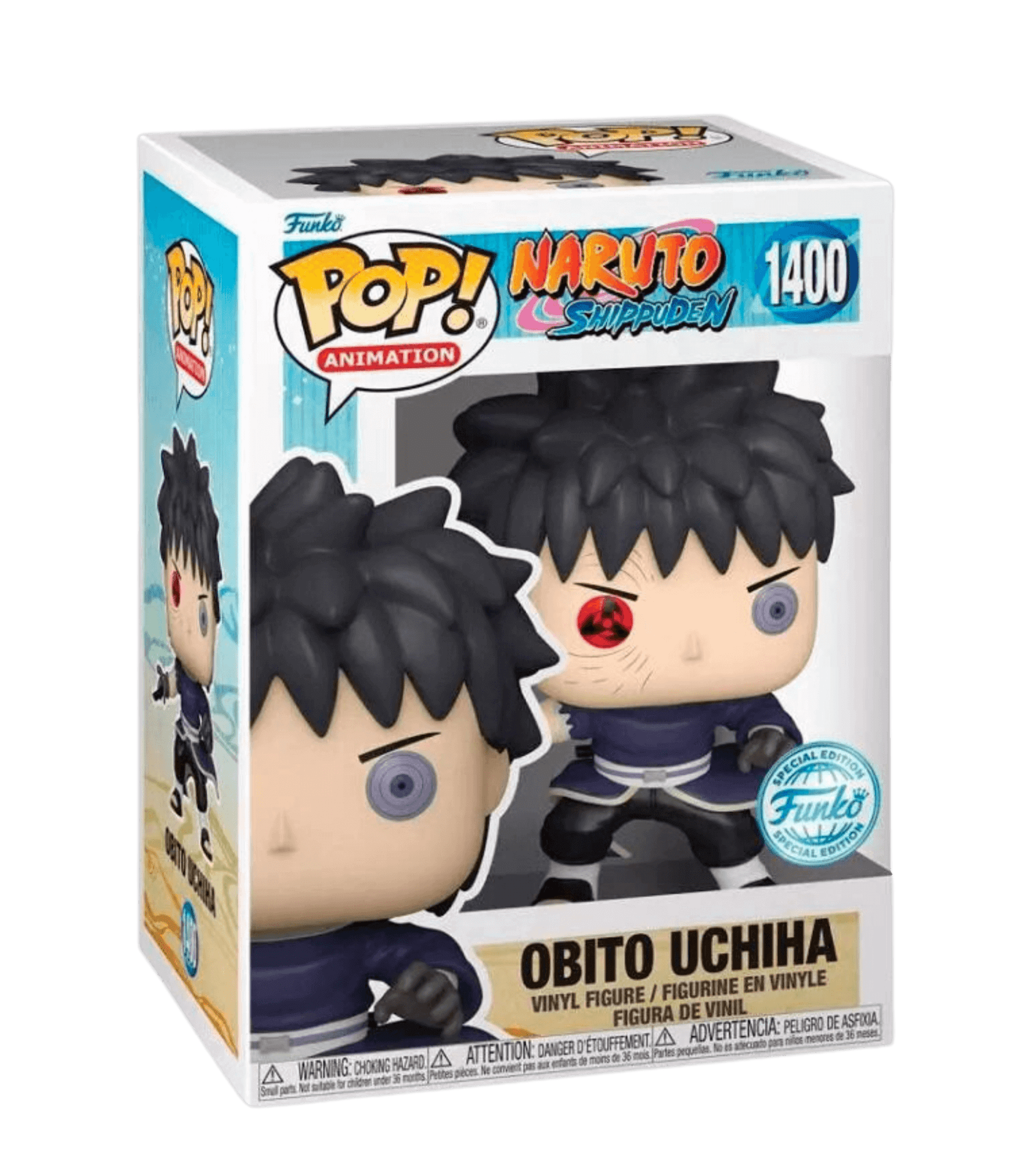 Funko Pop! Naruto Shippuden – Obito Uchiha Exclusive Figur in stilvoller Fensterbox