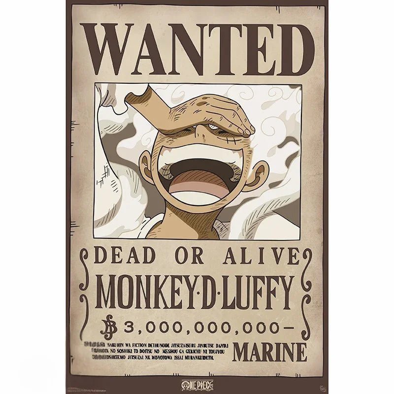 Luffy Gear 5 – Wanted Poster (2 Größen) - AnimeGo