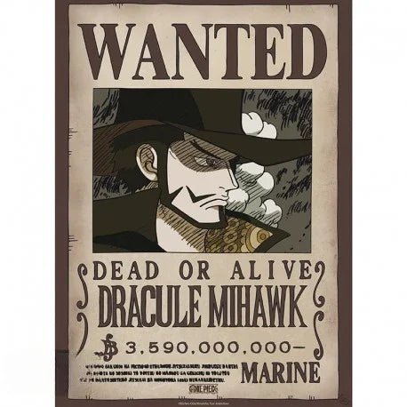 Mihawk (Wano) – Wanted Poster (52 × 38 cm) - AnimeGo