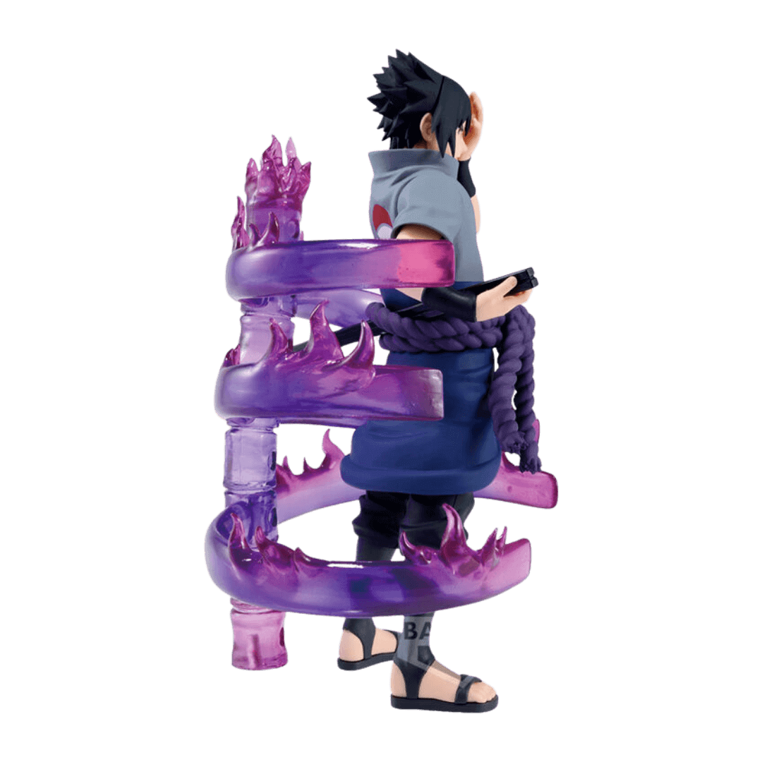 Sasuke Uchiha Effectreme Figur – 15 cm, Naruto Shippuden, beeindruckende Effekte, AnimeGo Schweiz
von der Seite