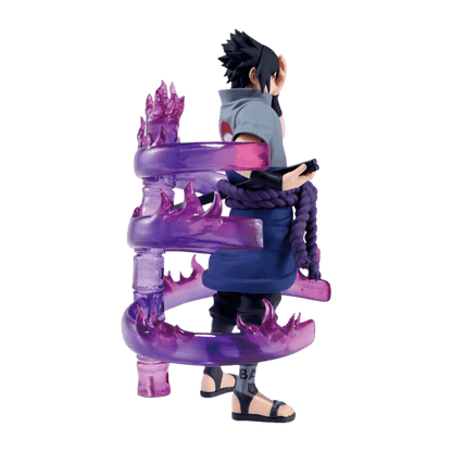 Sasuke Uchiha Effectreme Figur – 15 cm, Naruto Shippuden, beeindruckende Effekte, AnimeGo Schweiz
von der Seite