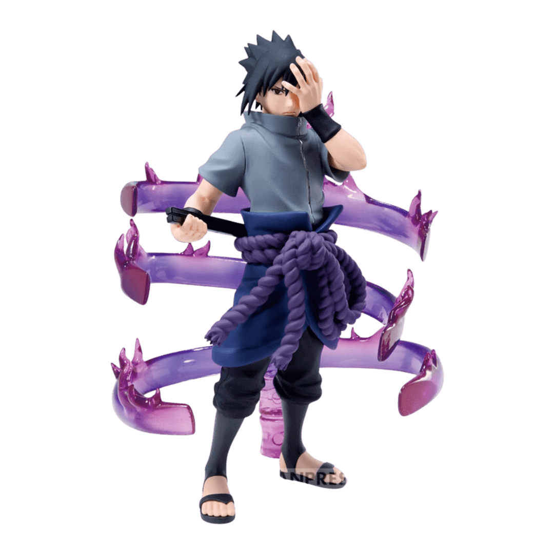 Sasuke Uchiha Effectreme Figur – 15 cm, Naruto Shippuden, beeindruckende Effekte, AnimeGo Schweiz
von vorne