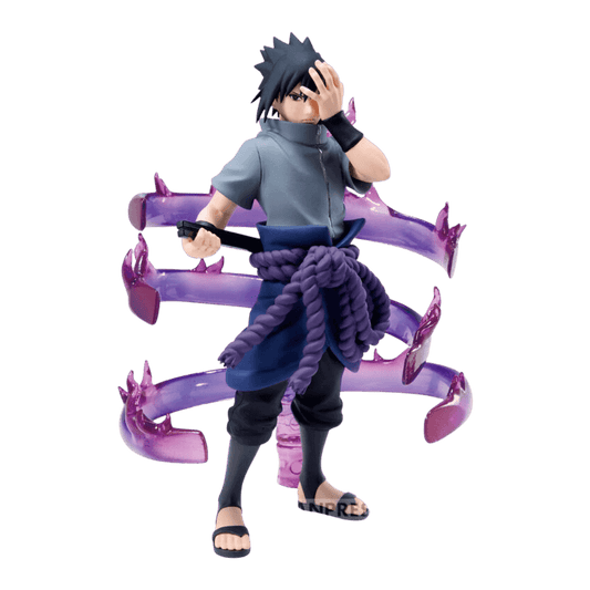 Sasuke Uchiha Effectreme Figur – 15 cm, Naruto Shippuden, beeindruckende Effekte, AnimeGo Schweiz
von vorne