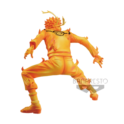 Naruto Shippuden Uzumaki Naruto Kyuubi Mode Figur 15 cm Banpresto Detailaufnahme. Von Hinten. 