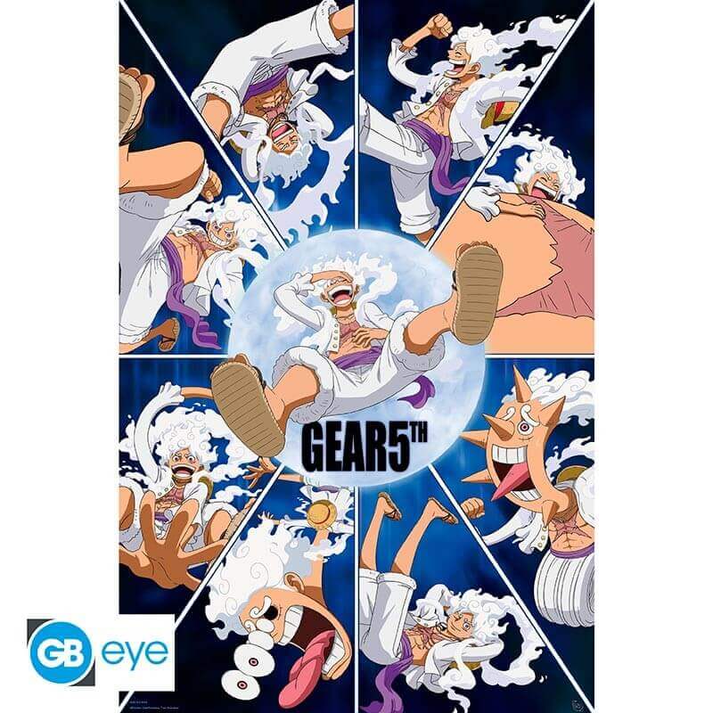 One Piece Poster – Gear 5th Dingo 91,5x61 cm, hochwertiger Offsetdruck, FSC-zertifiziert