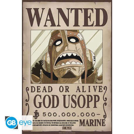 One Piece Poster - Wanted Usopp Wano | 52 x 38 cm - Glanzdruck - AnimeGo