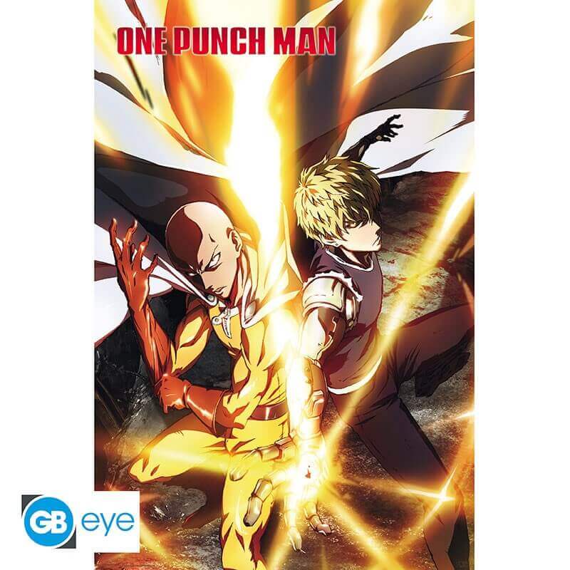 ONE PUNCH MAN -Poster 91,5 x 61 - Saitama & GenosCollectiblesAnime,Geschenkidee,One Punch Man,Poster,SaitamaAnimeGo