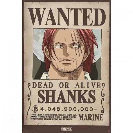 Shanks – Wanted Poster (2 Größen) - AnimeGo
