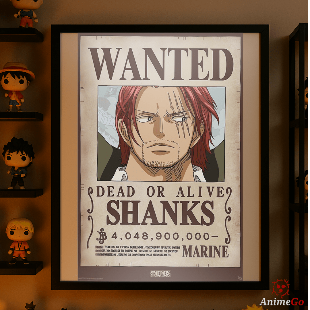 Shanks – Wanted Poster (2 Größen) - AnimeGo
