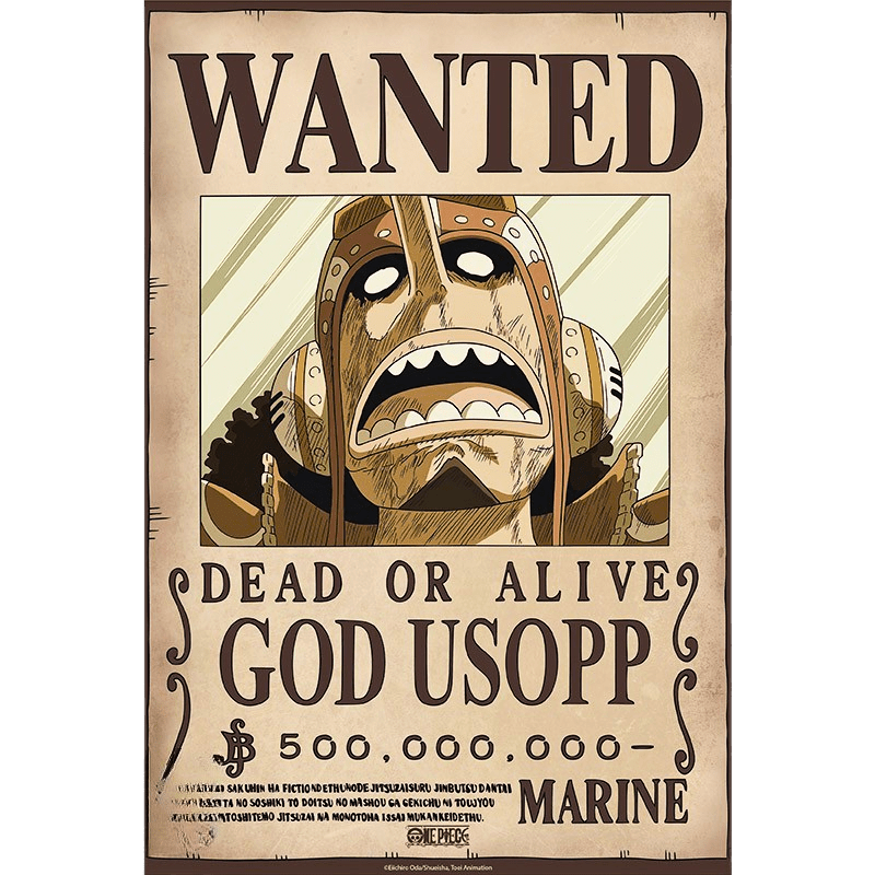 Usopp (Wano) – Wanted Poster (52 × 38 cm) - AnimeGo